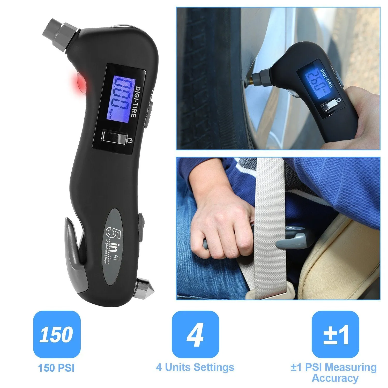 150 PSI Auto Digital Tire Pressure Guage