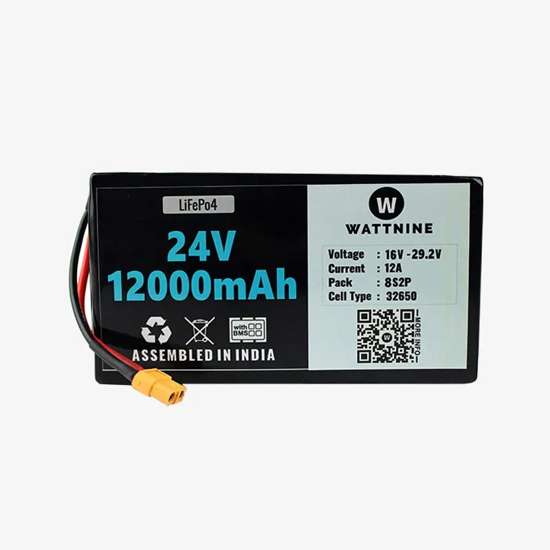 24V 12Ah LiFePo4 Battery with Warranty