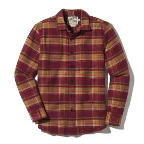 Adirondack Heritage Flannel - Burgundy Oil Green