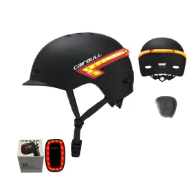 Bicycle Helmet Men Female Bike Smart Cycling Helmets Turn Signal Light Led Chargeable Electr Scooter Man Hat IPX4 Waterproof