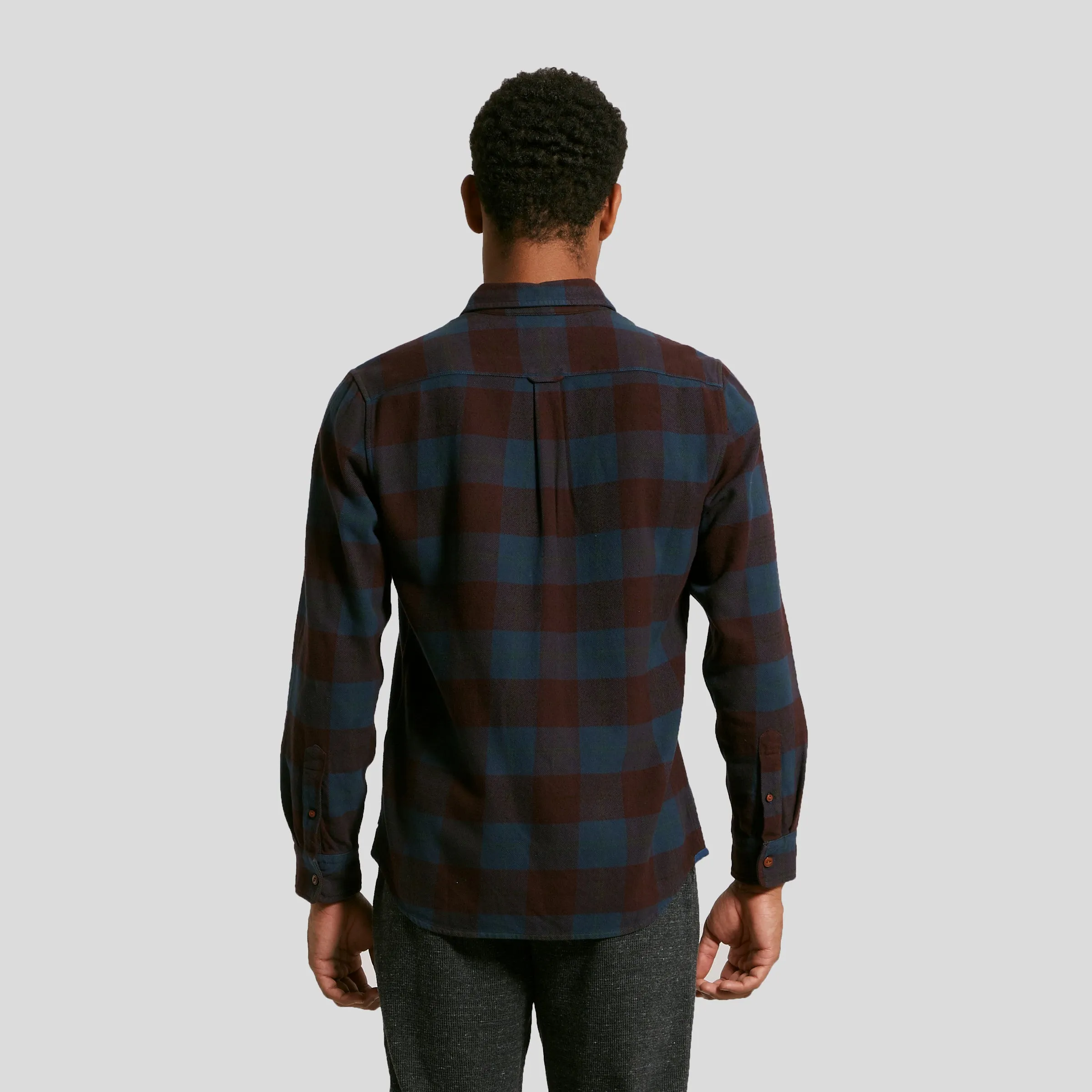 Boseman Heritage Flannel - Burgundy Slate