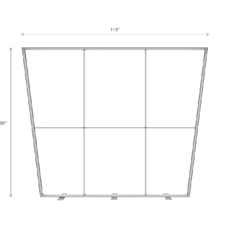 Brightline Angled Banner 96"(H) x 96-118"(W)