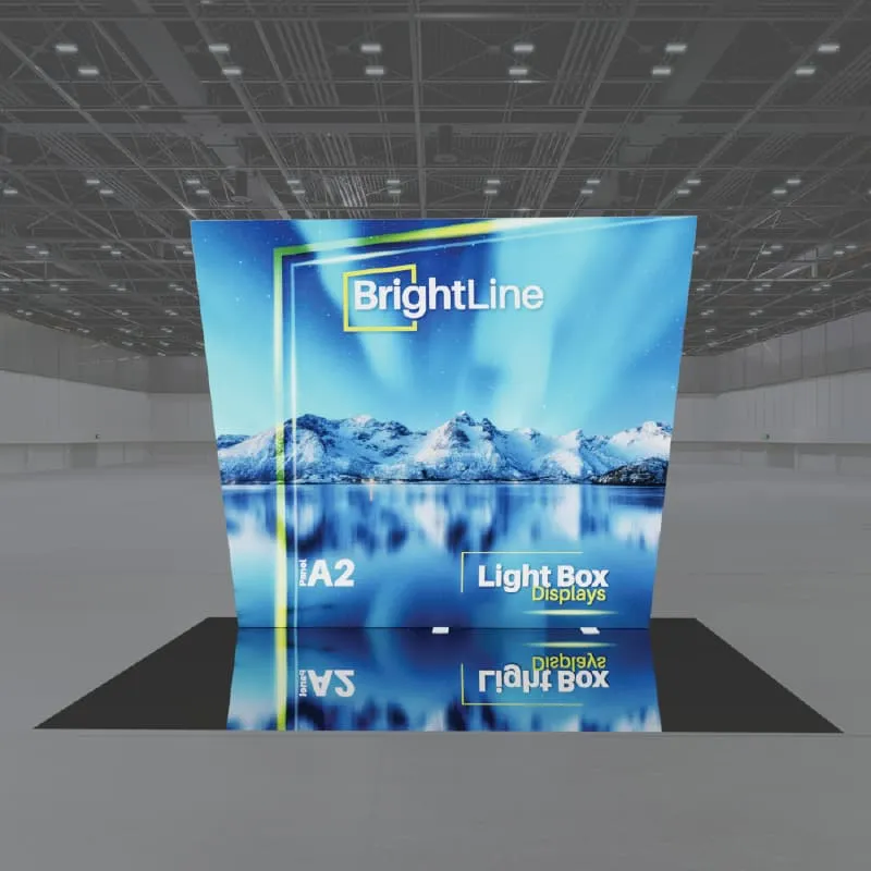 Brightline Angled Banner 96"(H) x 96-118"(W)