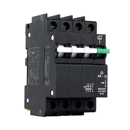 CBi Dual Mount Circuit Breaker C2 3 Pole   Neutral 6kA - QF-N-4(13)