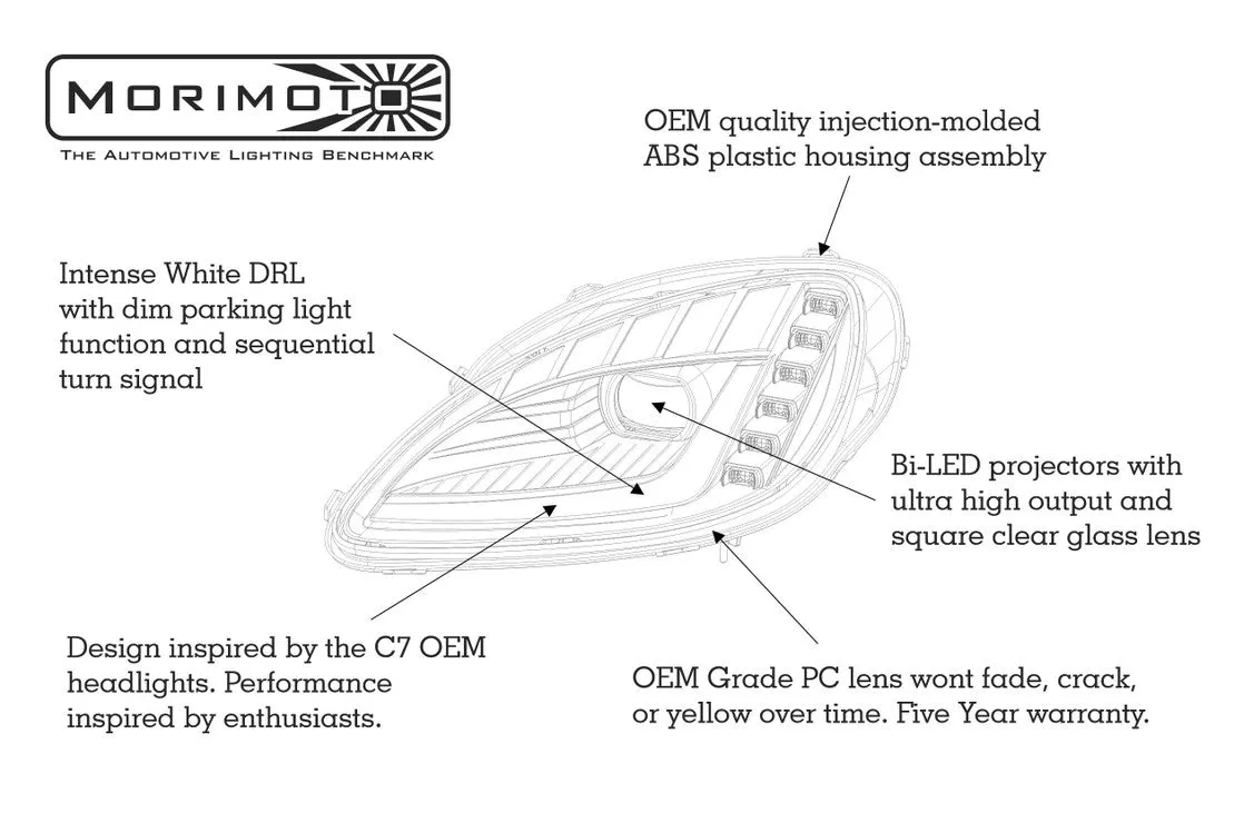 Chevrolet Corvette (05-13): XB LED Headlights