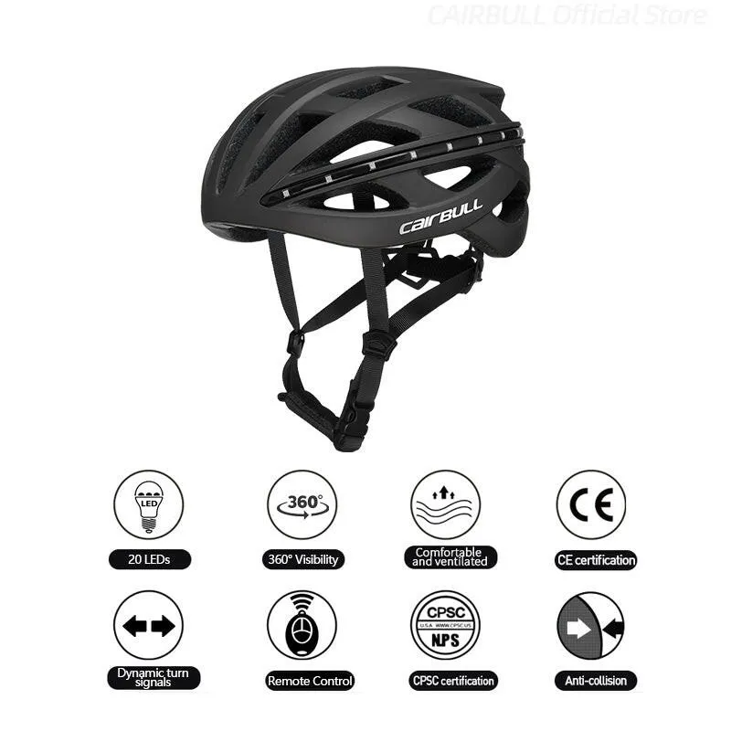 Cycling Helmet Smart Remote Control Turn Signal Light Road Bike Bicycle Helmets In-mold EPS LED Safety Equipment Casco Bicicleta