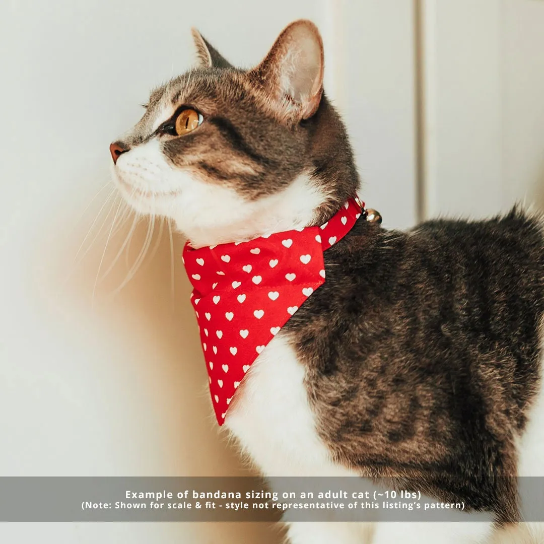 Dragon Cat Bandana - "Dragon Scales - Blue" - Fantasy Bandana for Cat   Small Dog / Game of Thrones / Slide-On Over the Collar Bandana