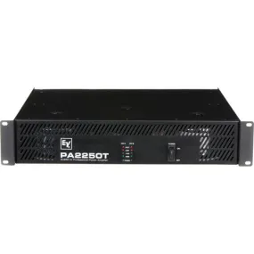 Electro-Voice PA2250T Rackmount 2-Channel 250W Power Amplifier (50V/70V/100V) (USED)