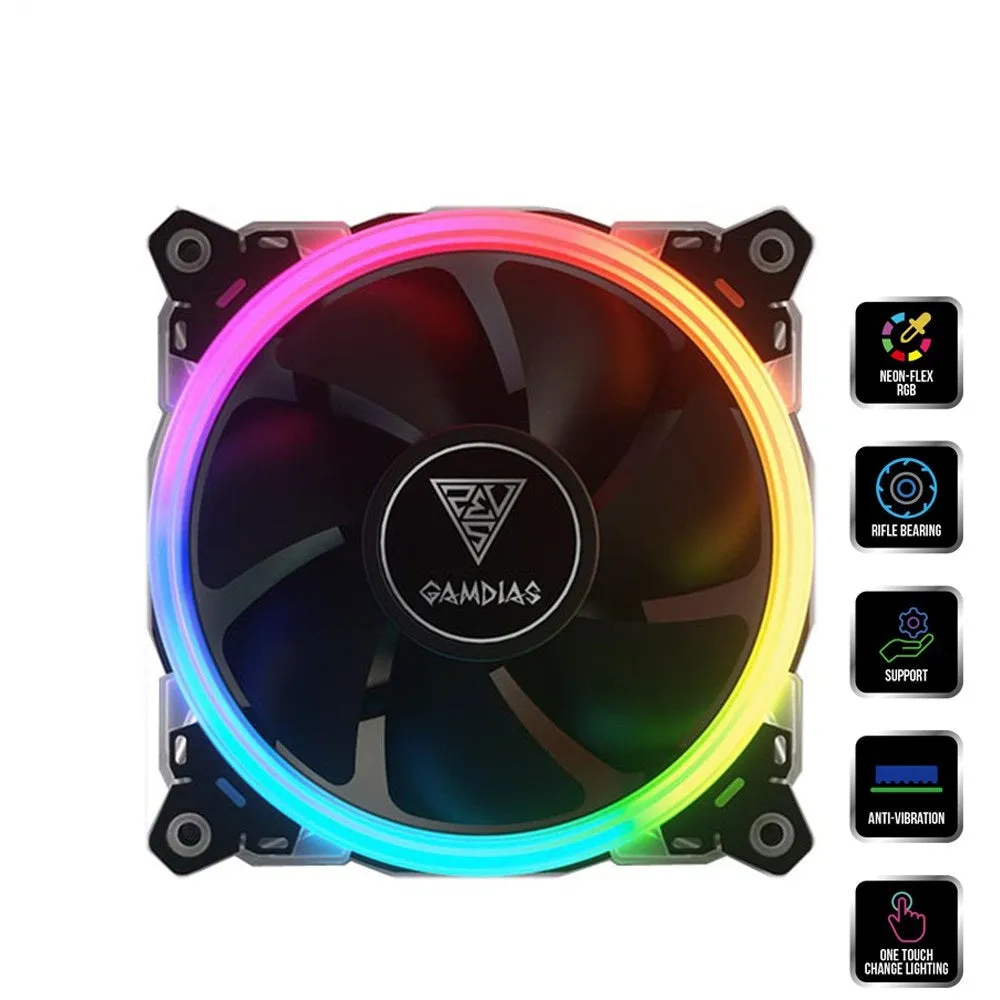 Gamdias Aeolus Case & Radiator RGB Single Fan (M1-1201/ M1-1401)