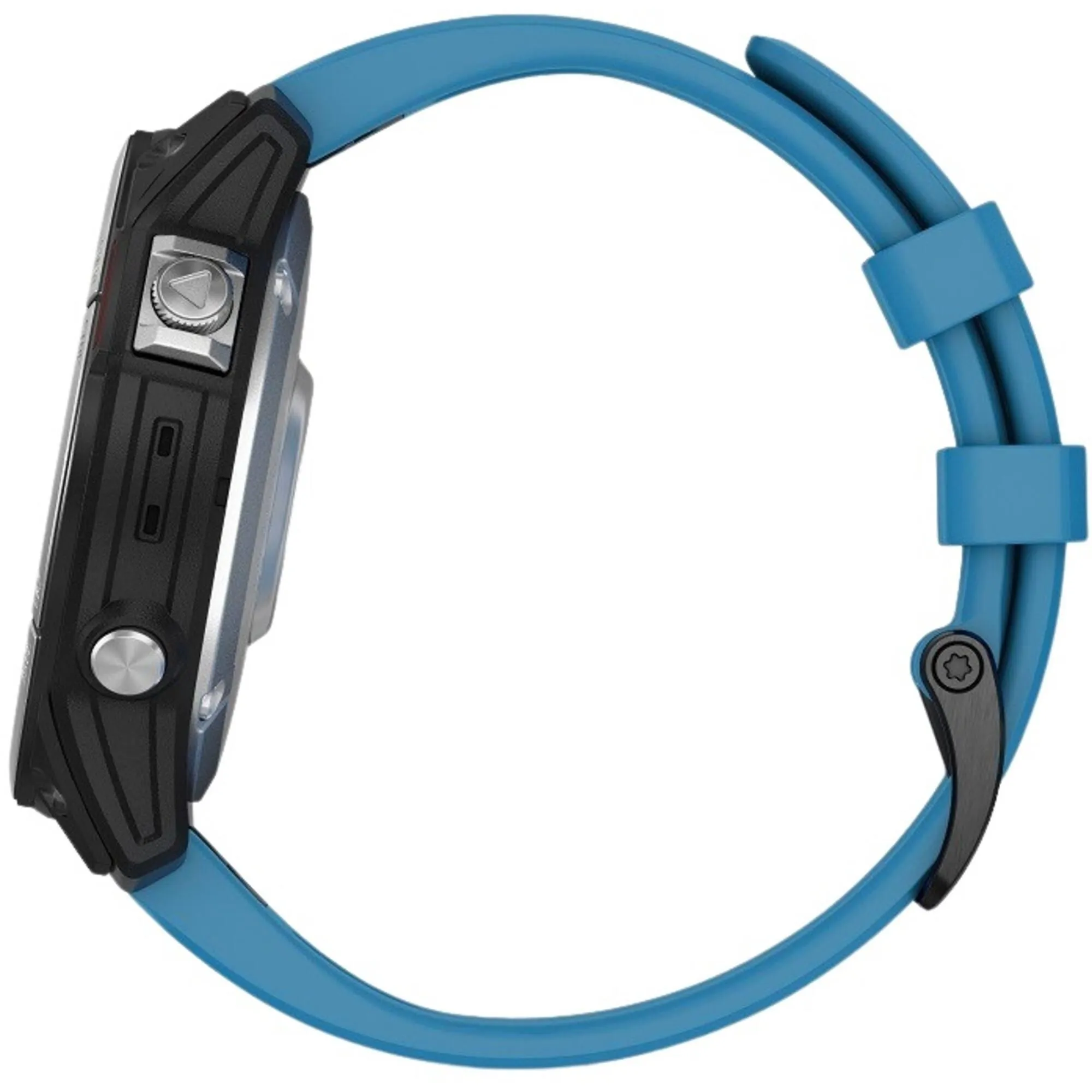 Garmin Unisex Smartwatch - Quatix 7 Marine GPS Blue Silicone Strap | 010-02540-60