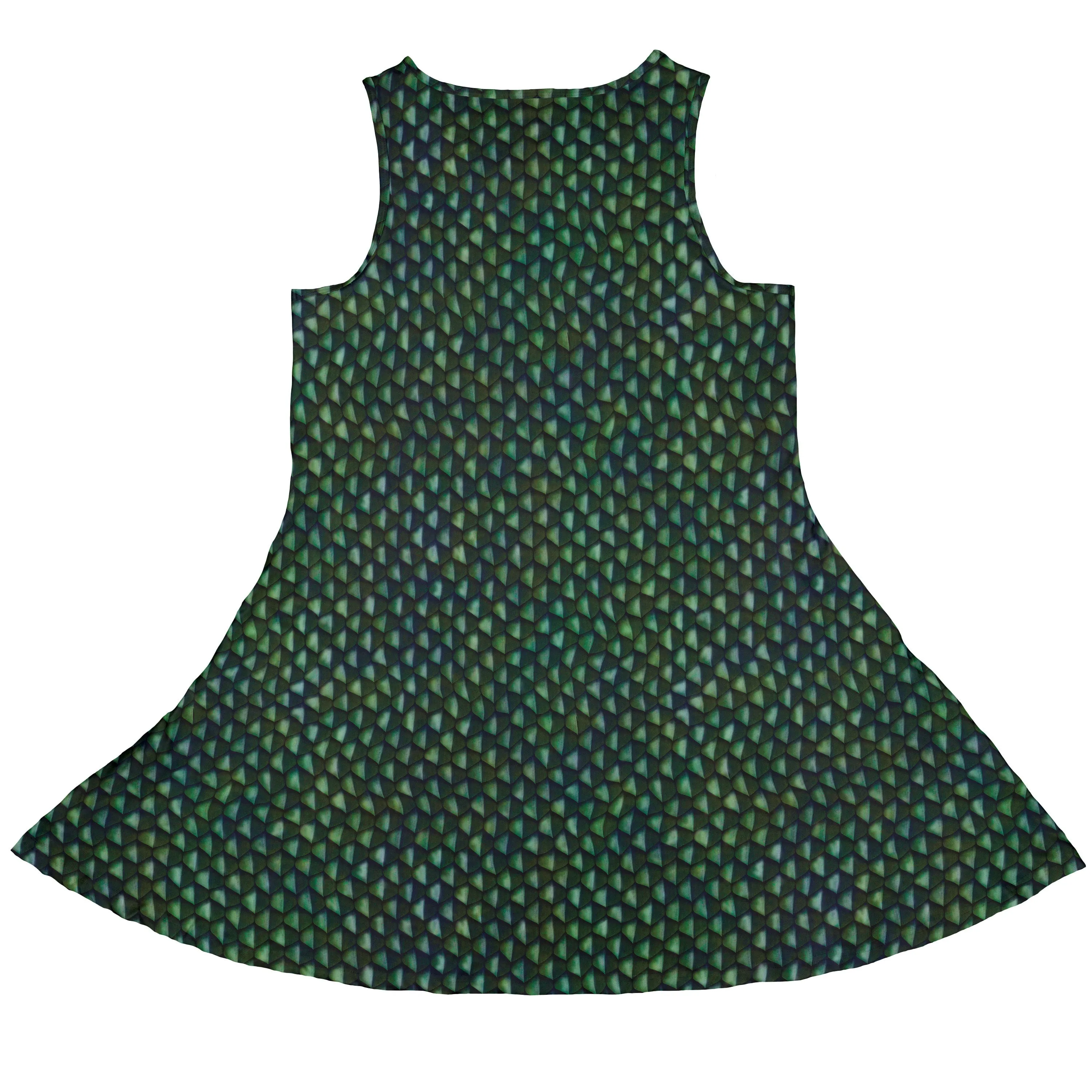 Green Dragon Scales Dress