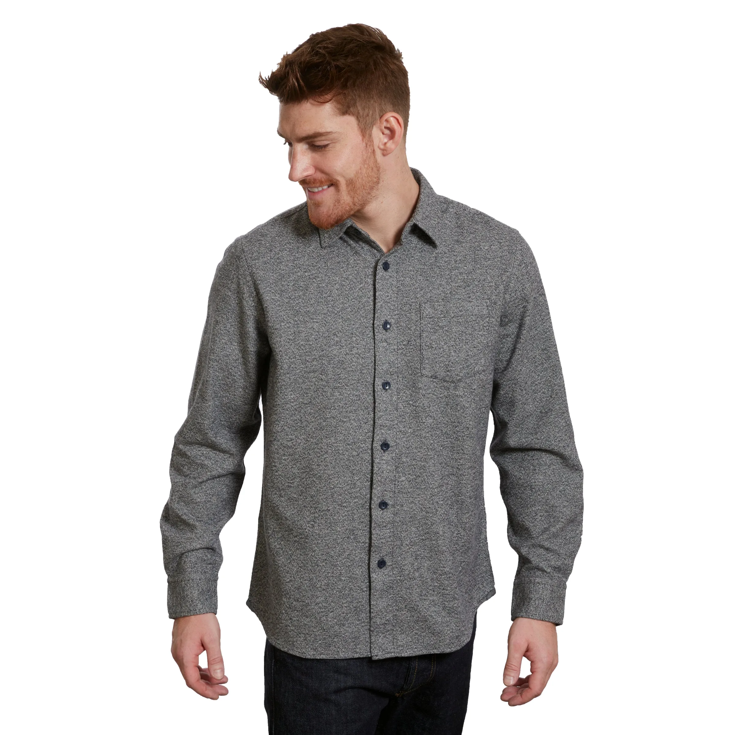 Harrison Heritage Flannel - Gray Jaspe