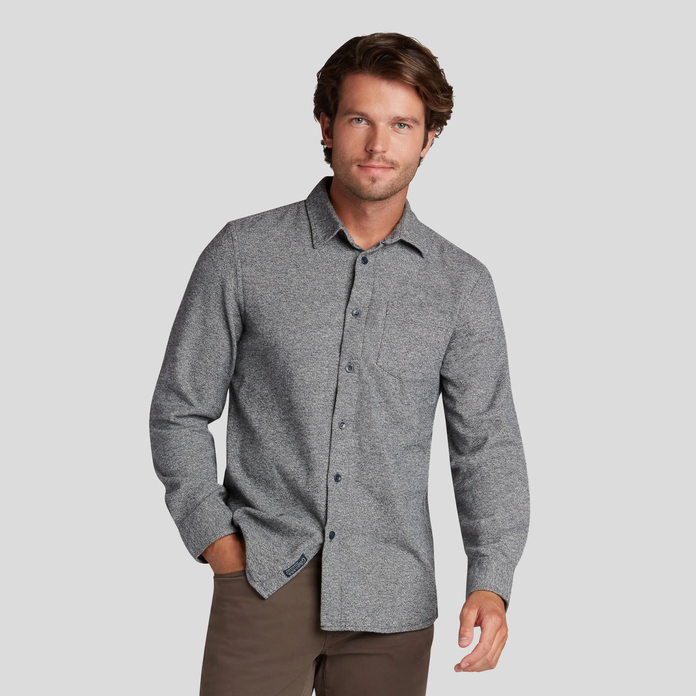 Harrison Heritage Flannel - Gray Jaspe