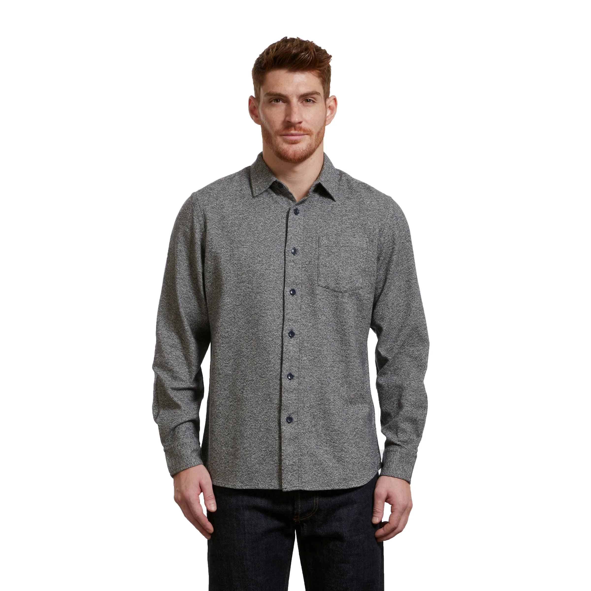 Harrison Heritage Flannel - Gray Jaspe