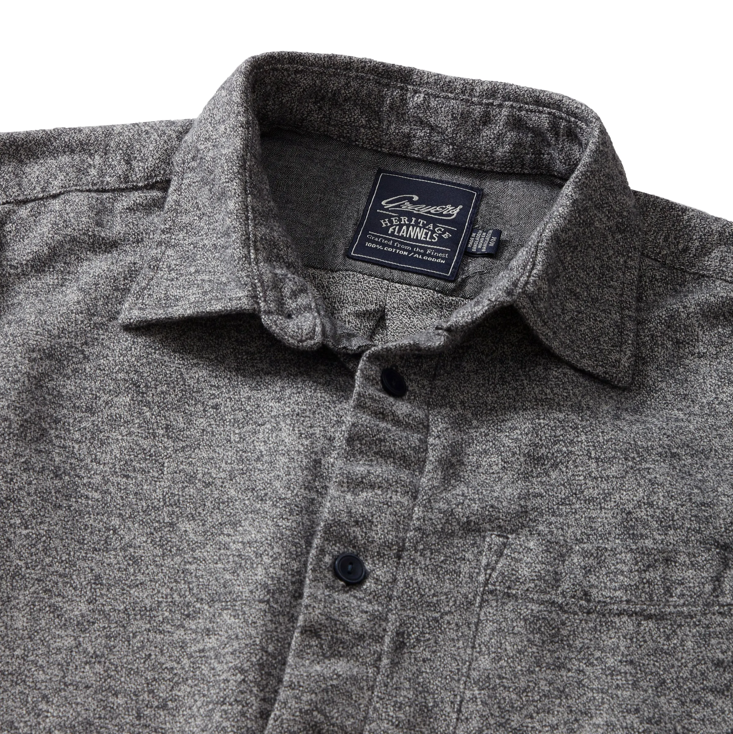 Harrison Heritage Flannel - Gray Jaspe