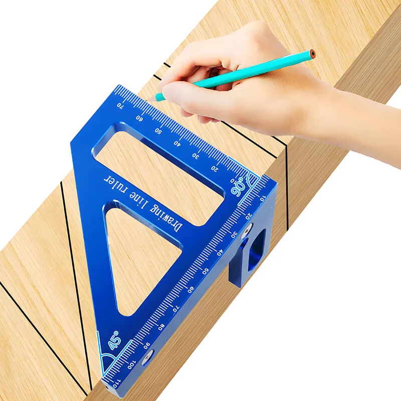 Levoite™ 3D Multi-Marking Square Protractor Miter Triangle Ruler Layout Measuring Tools