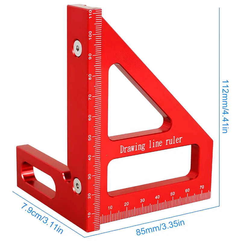 Levoite™ 3D Multi-Marking Square Protractor Miter Triangle Ruler Layout Measuring Tools