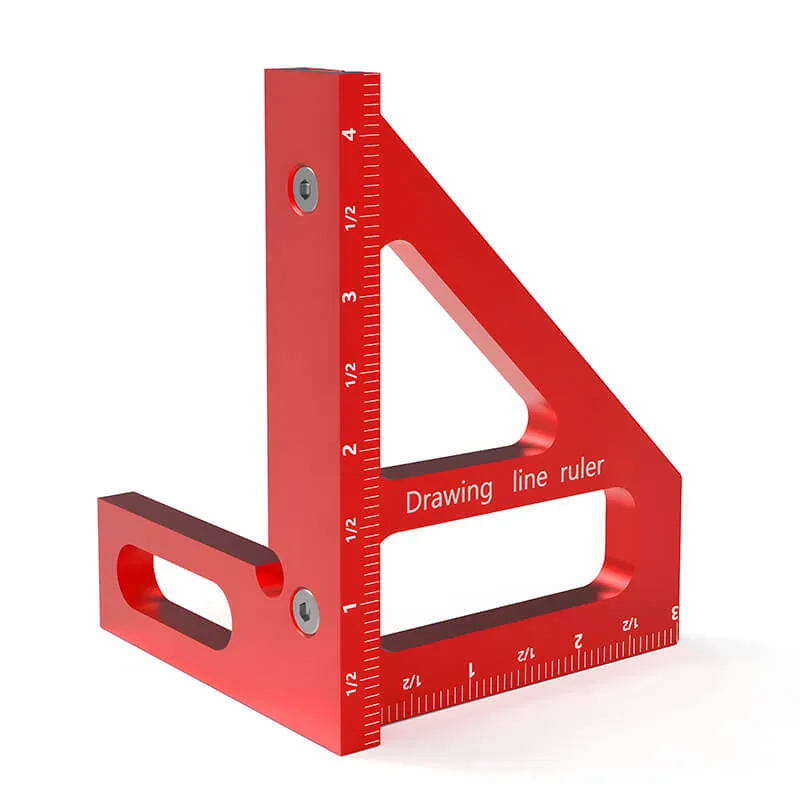 Levoite™ 3D Multi-Marking Square Protractor Miter Triangle Ruler Layout Measuring Tools