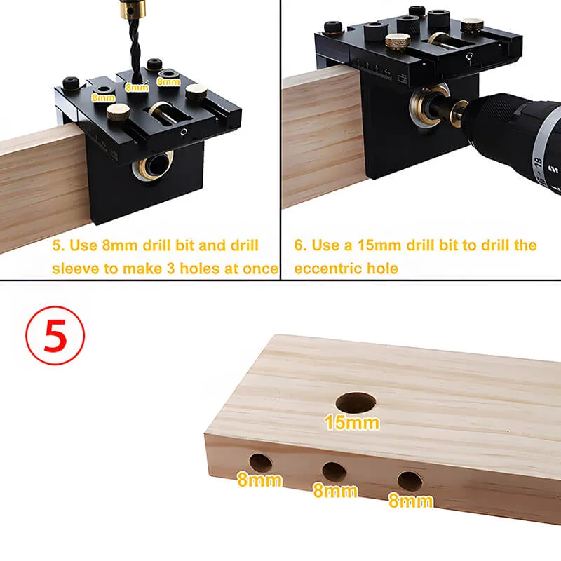 Levoite™ Precision 3 in 1 Doweling Jig Kit Cam and Dowel Jig