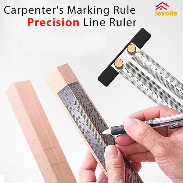 Levoite™ Pro T-Rules Measure Marking Scribing Ruler for Woodworking