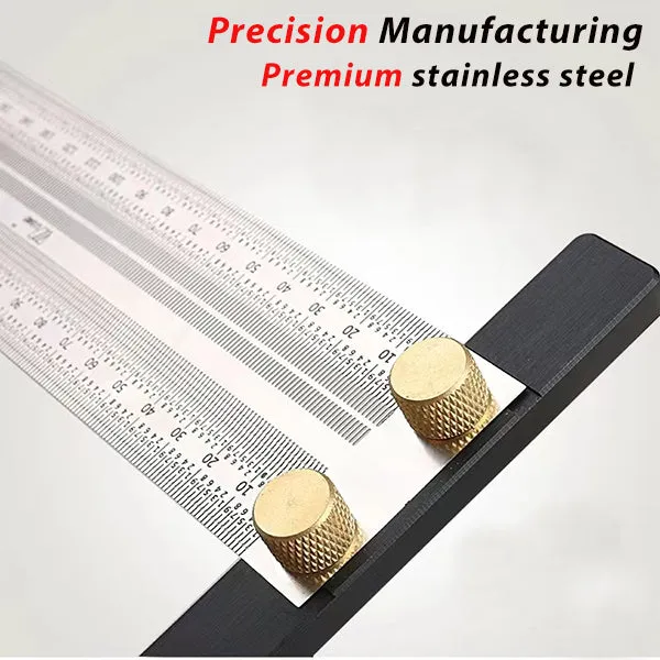 Levoite™ Pro T-Rules Measure Marking Scribing Ruler for Woodworking