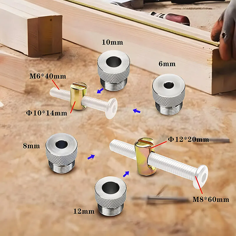 Levoite™ Universal Cross Dowel Flat Head Screw Jig