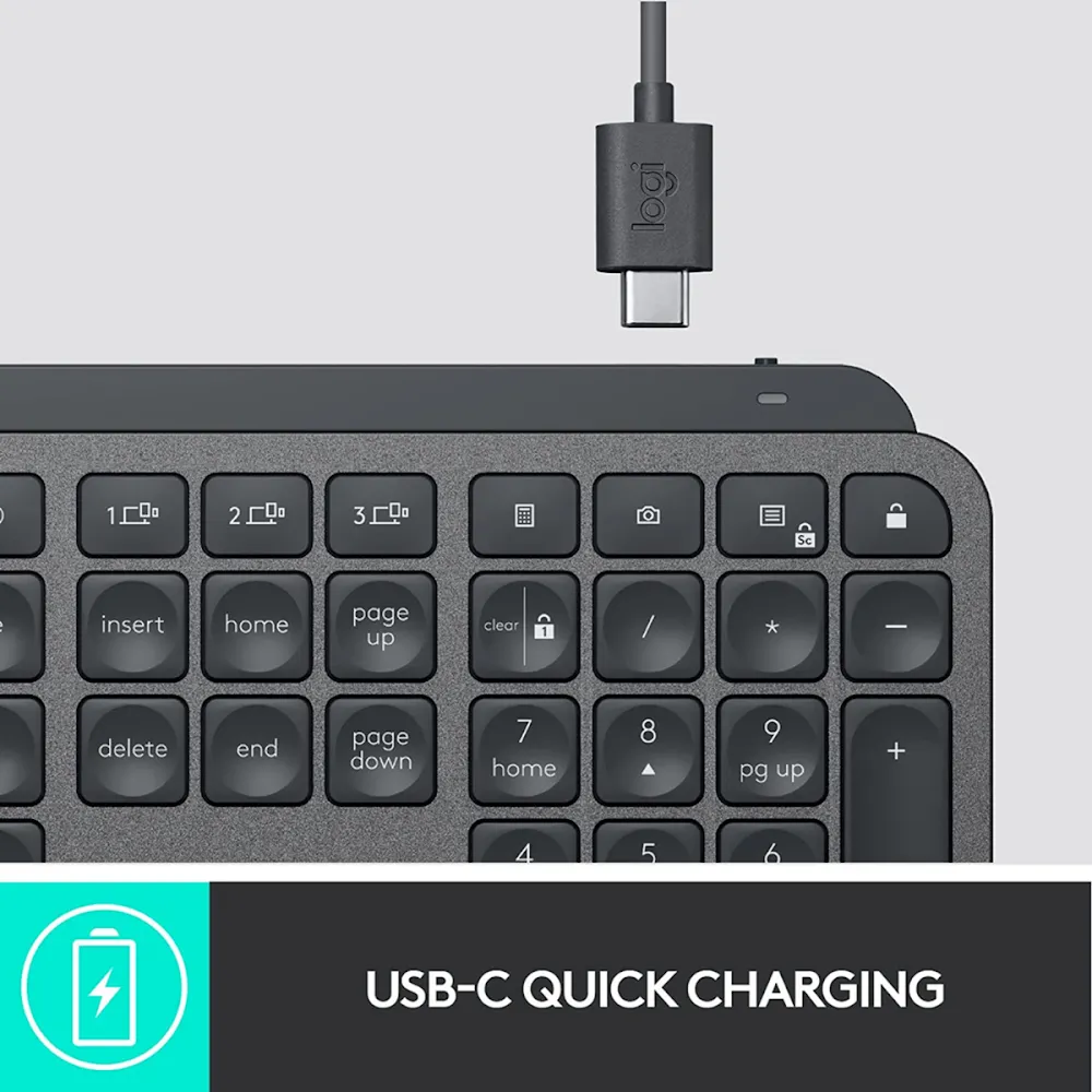 Logitech Mx Keys Combo For Business Generation 2 - Graphite (Bolt With 2 Years Warranty)