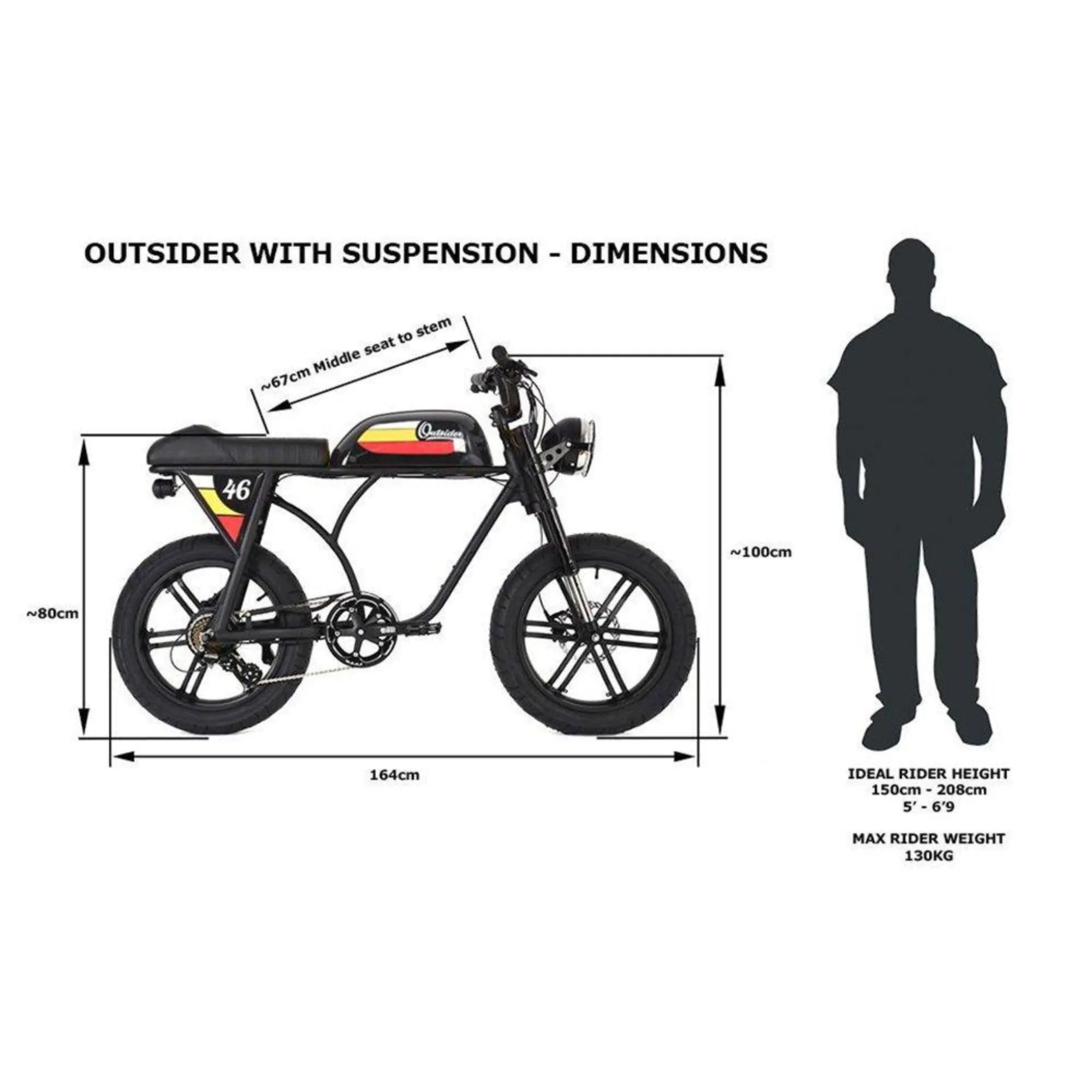 Michael Blast 500W Outsider Fat Tire Electric Bike