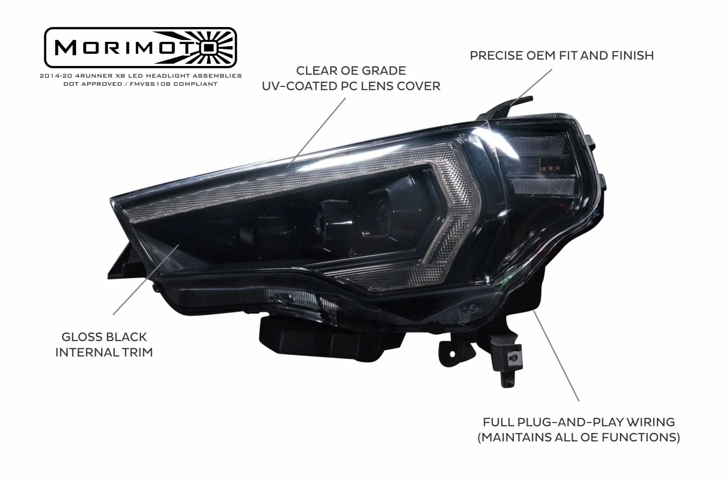 Morimoto - XB LED Headlights - 2014-2020 4Runner