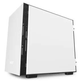 NZXT H210i Matte White Mini Tower Black, White