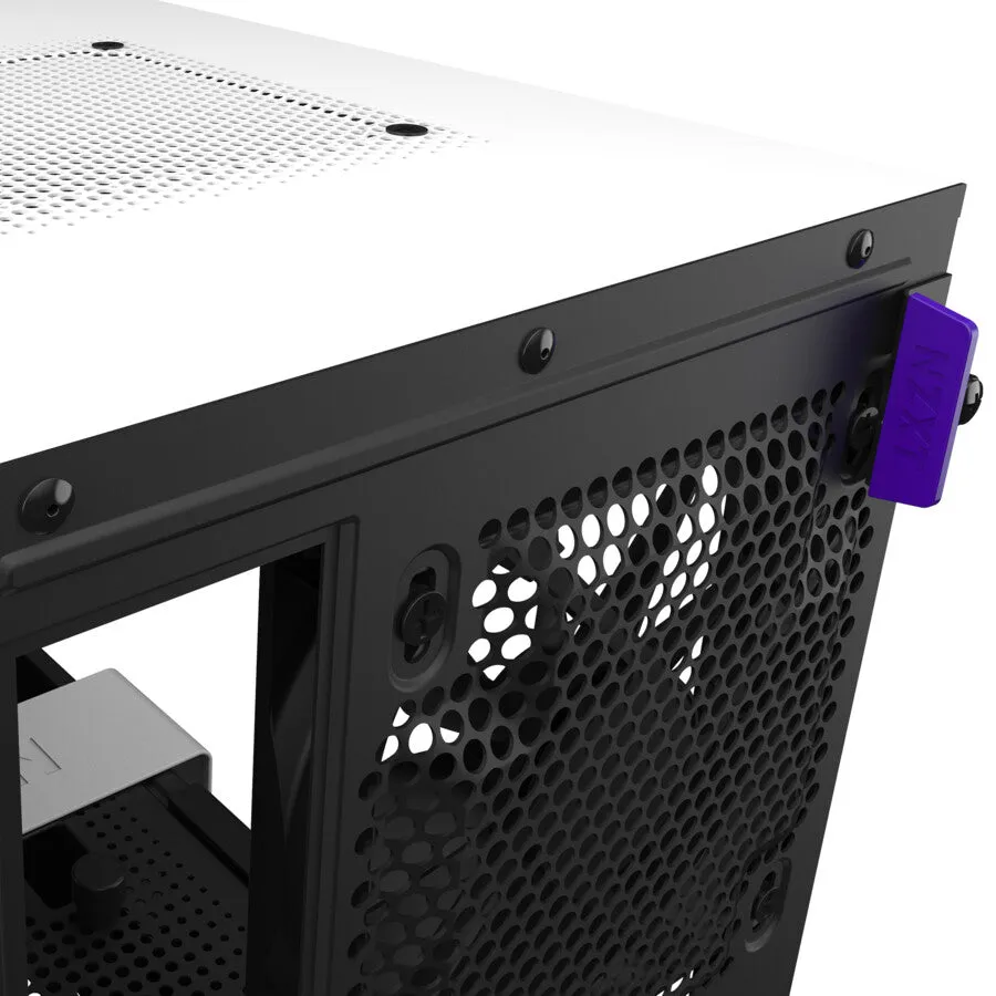 NZXT H210i Matte White Mini Tower Black, White