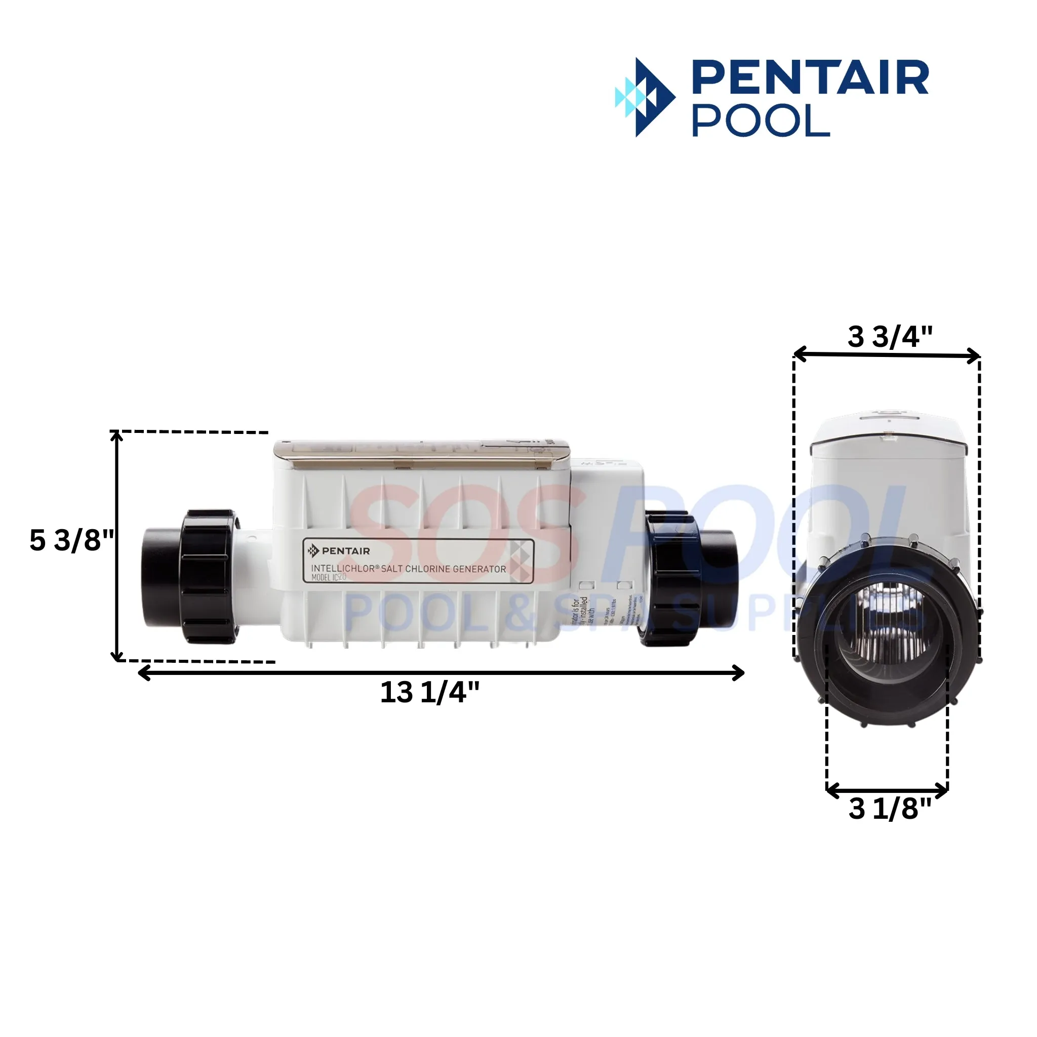 Pentair IntelliChlor IC20 Cell Salt Chlorine Generator | EC-520554