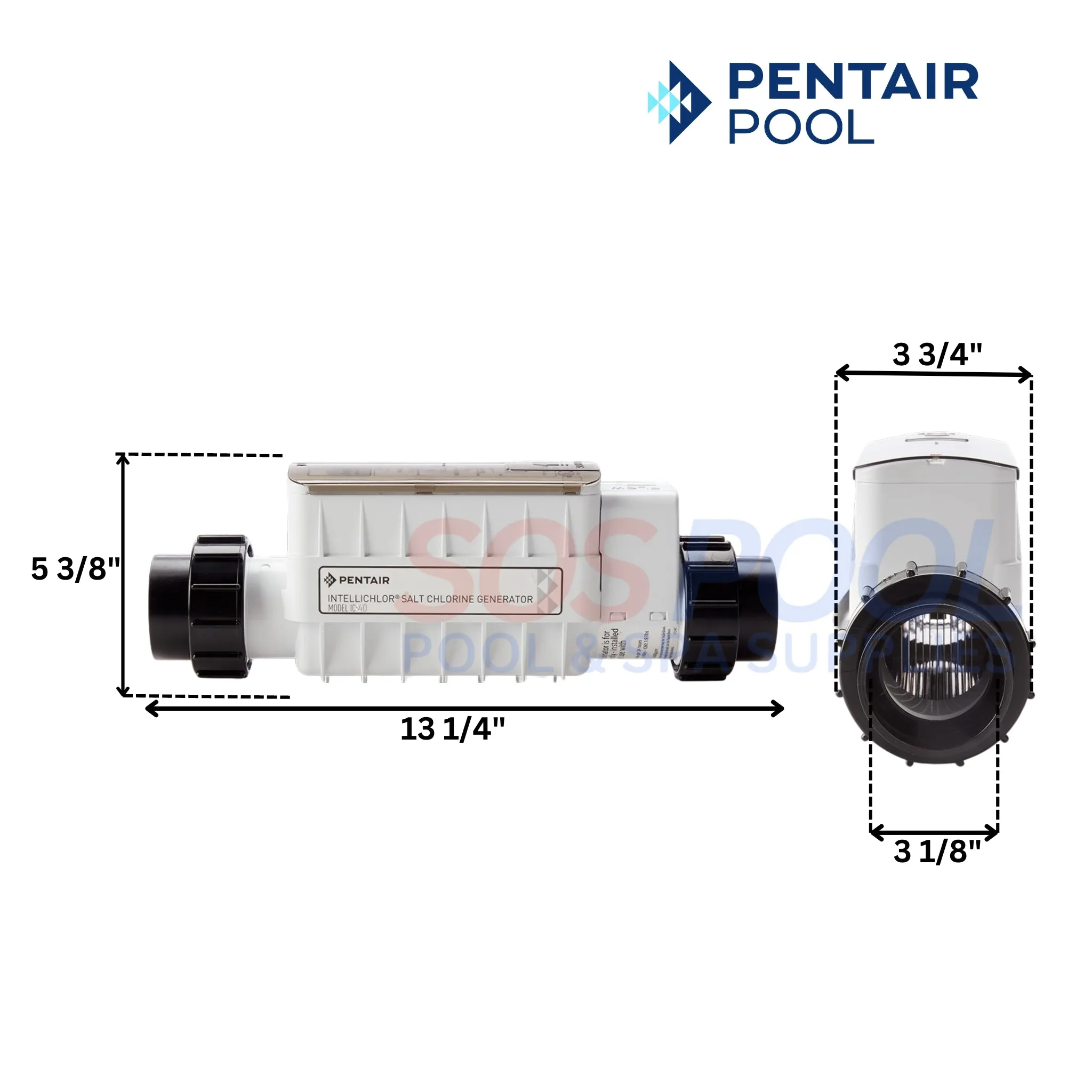 Pentair IntelliChlor IC40 Cell Salt Chlorine Generator | EC-520555