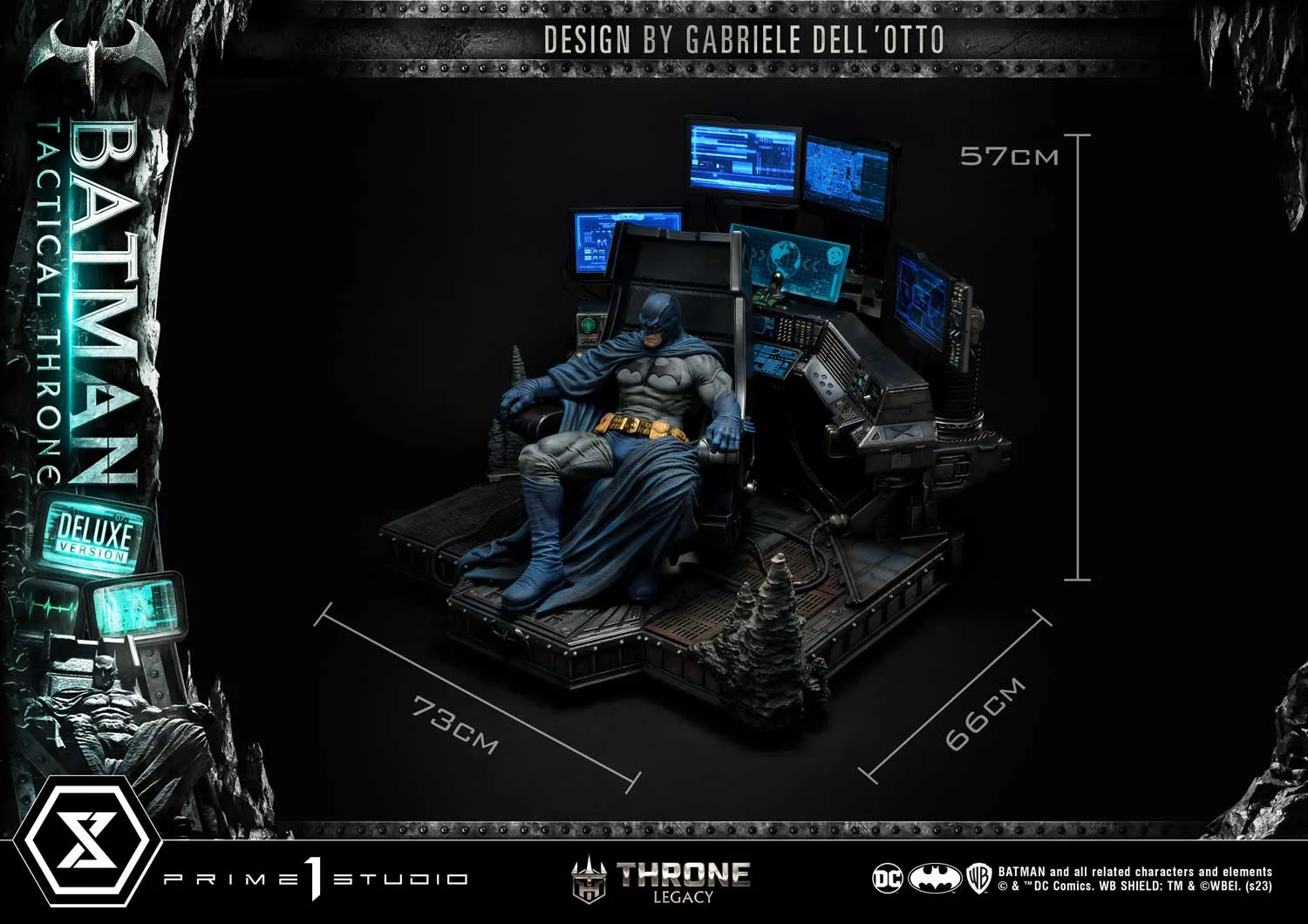 PRE-ORDER: Prime 1 Studio Batman Tactical Throne "Design by Gabriele Dell'Otto" DX Bonus Version LE 300 1/4 Scale Statue