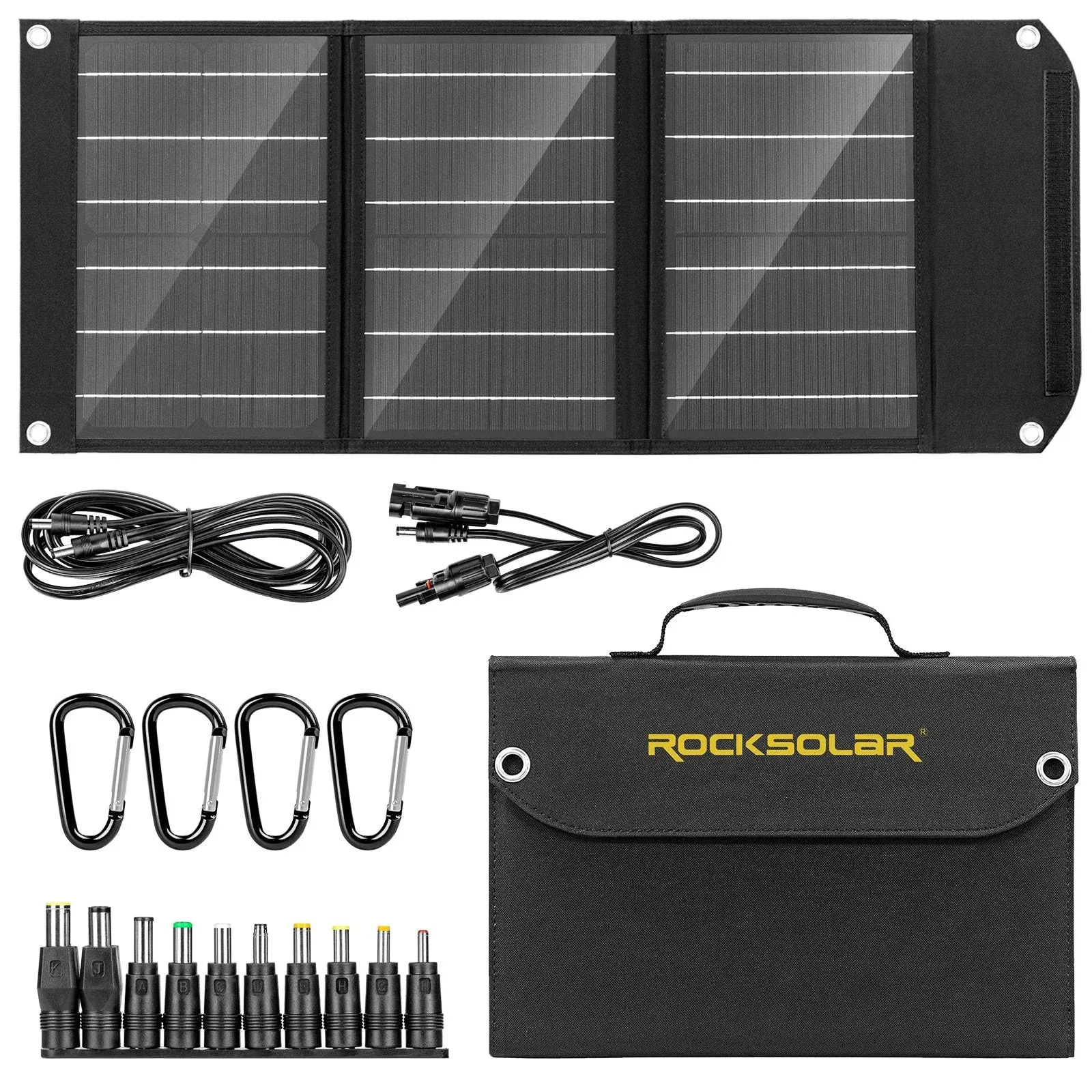 ROCKSOLAR Weekender MAX 80W 111Wh Portable Solar Generator Kit