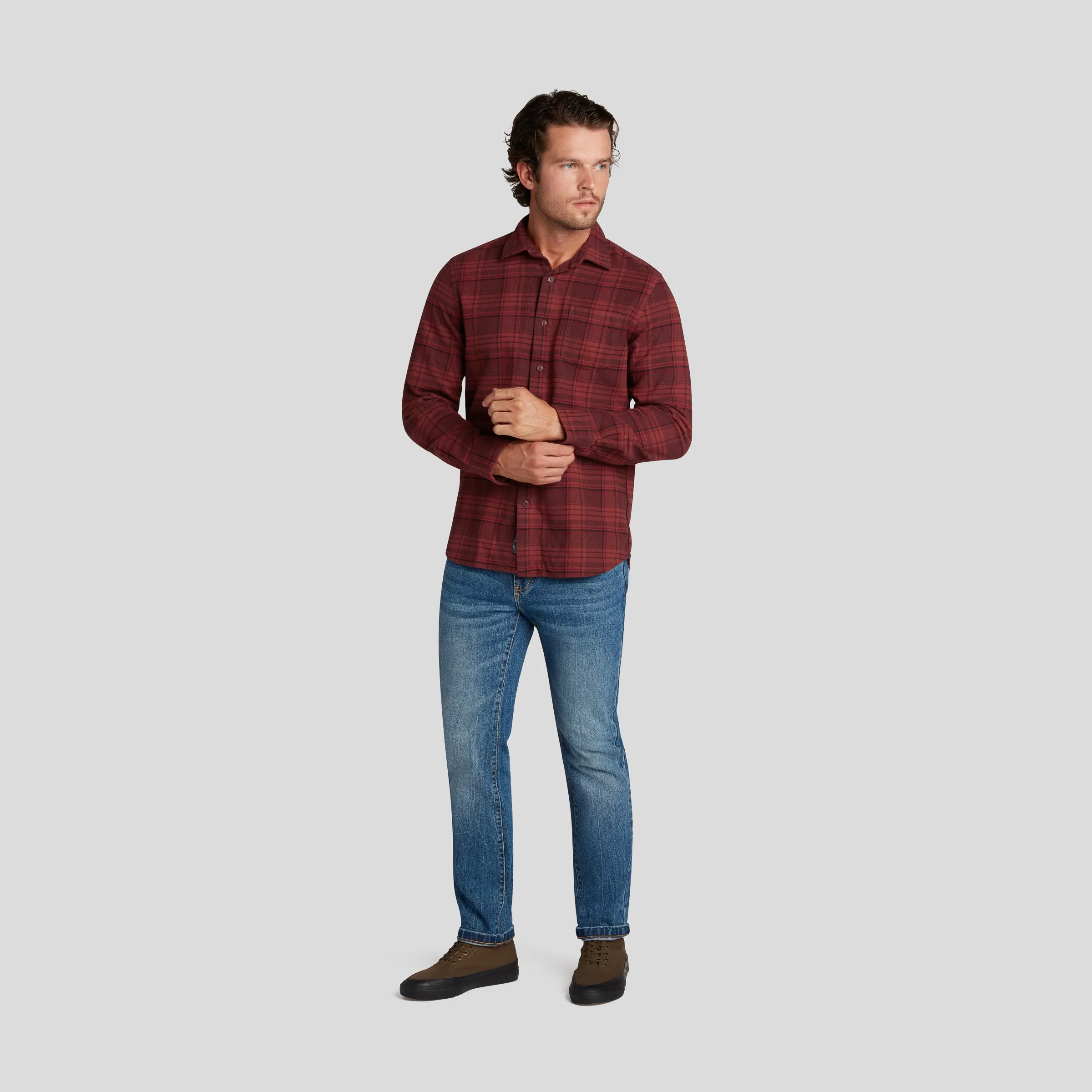 Russet Heritage Flannel - Russet Red