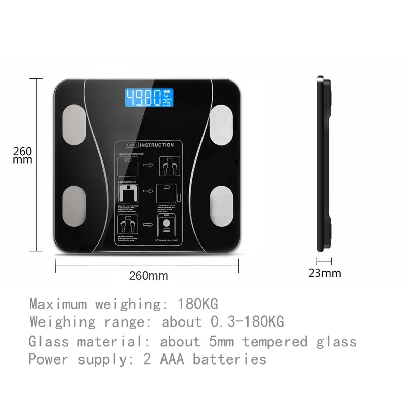 Smart Body Fat Scale with App