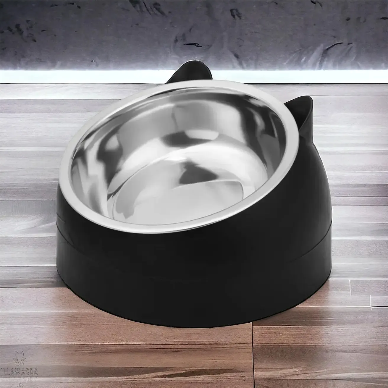 Stainless Steel Raised Bowl - White