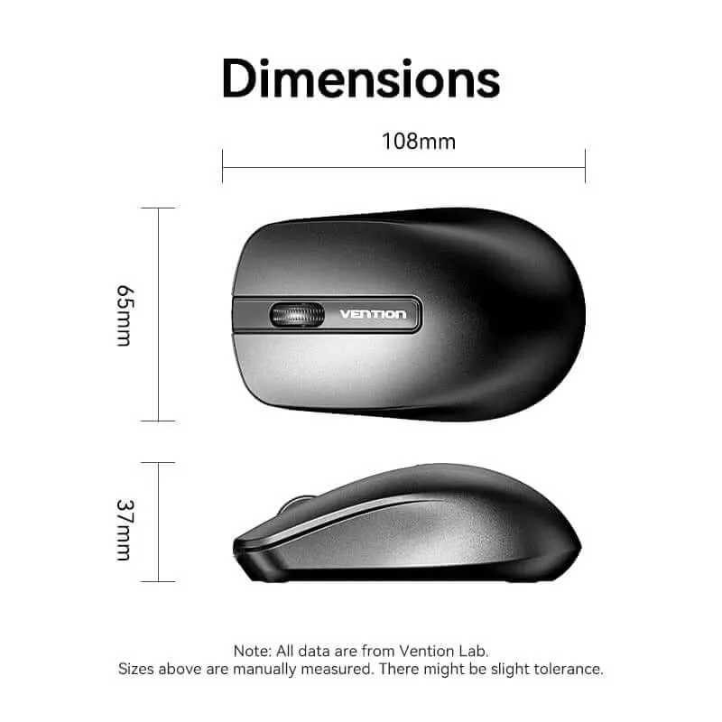 Vention 3-Button Wireless Computer Mouse