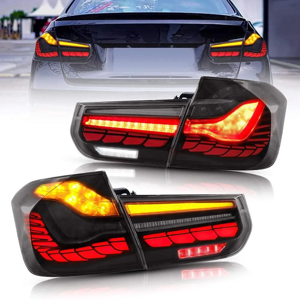 VLAND OLED Tail Lights For BMW 3-Series F30 F35 F80 M3 6th Gen Sedan 2012-2018 [E-MARK. DOT.]