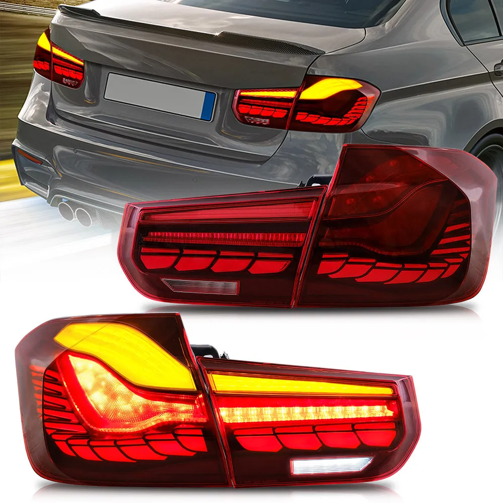 VLAND OLED Tail Lights For BMW 3-Series F30 F35 F80 M3 6th Gen Sedan 2012-2018 [E-MARK. DOT.]