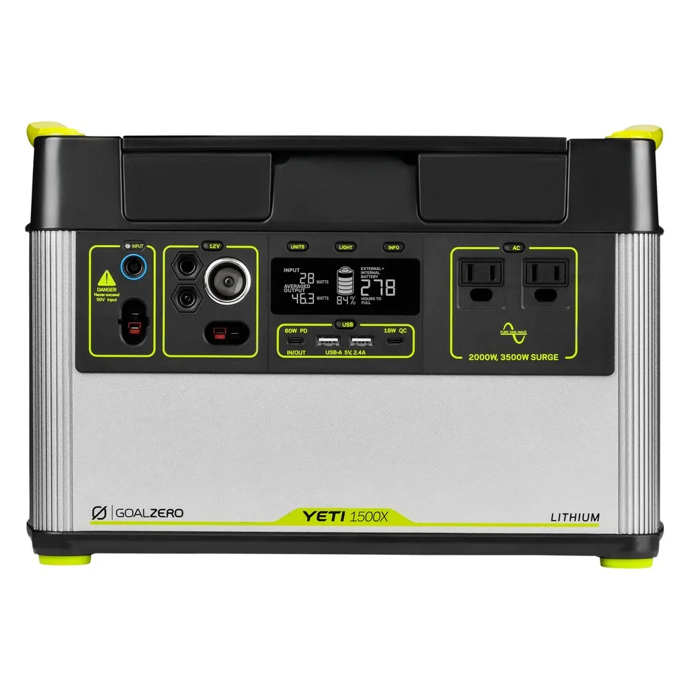 Yeti 1500X   Ranger 300 BC Solar Generator